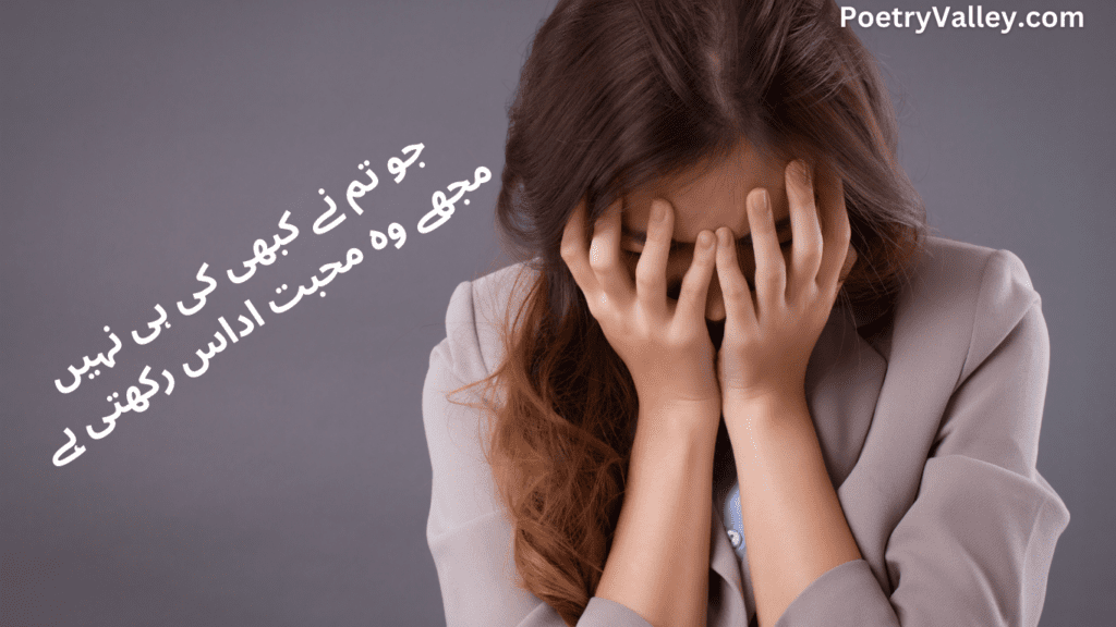 2 Lines Sad Poetry in Urdu