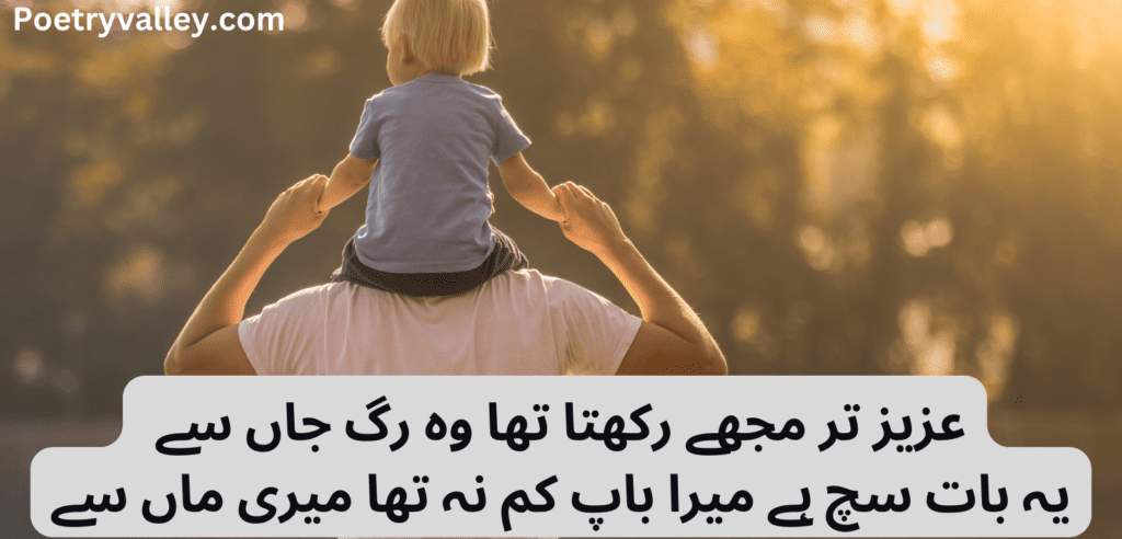 Father's Day Poetry in Urdu 2 Lines Copy-Paste Text