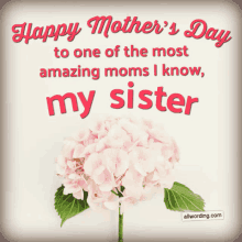 Happy Mothers Day Sister Poems