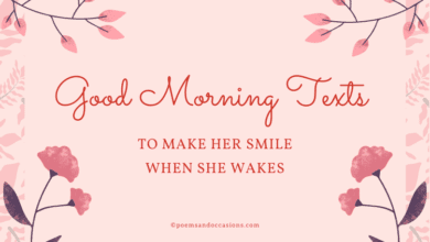 Special Good Morning Poems for Her