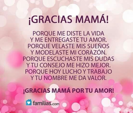 Poems for Mother's Day in Spanish