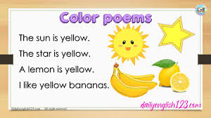 Color Poems for Kids