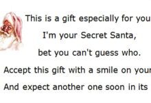 Secret Santa Poems and Riddles