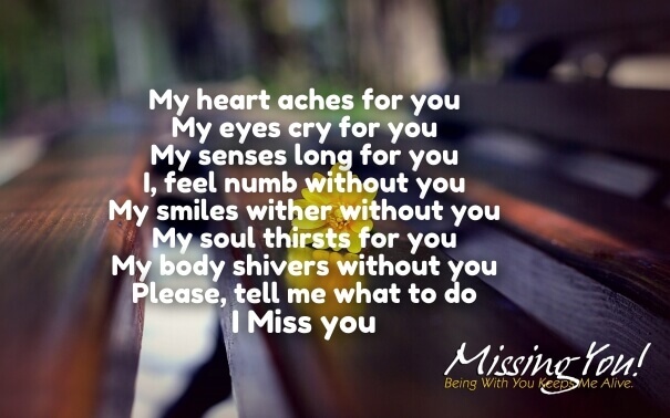 Miss You Poems for Her