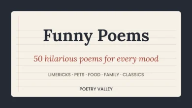Funny poems, 50 hilarious poems, Poetry Valley