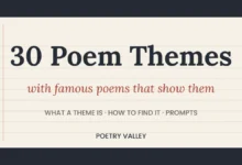 30 poem themes with famous poems that show them