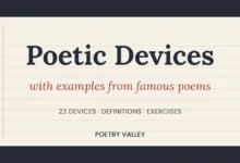 Poetic devices with examples from famous poems