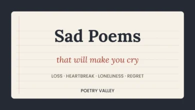 Sad poems that will make you cry, Poetry Valley
